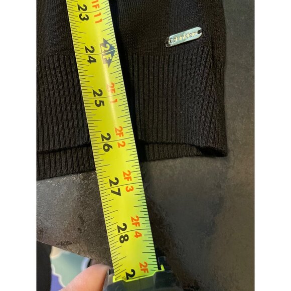 Women's Black and White Turtleneck Sweater - Picture 10 of 10